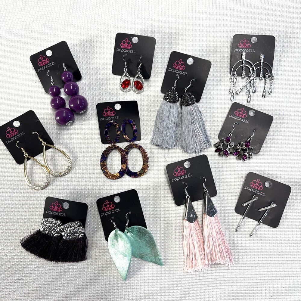 Paparazzi Pierced Earrings - NWT - Lot of 11 Pieces - Contemporary Jewelry